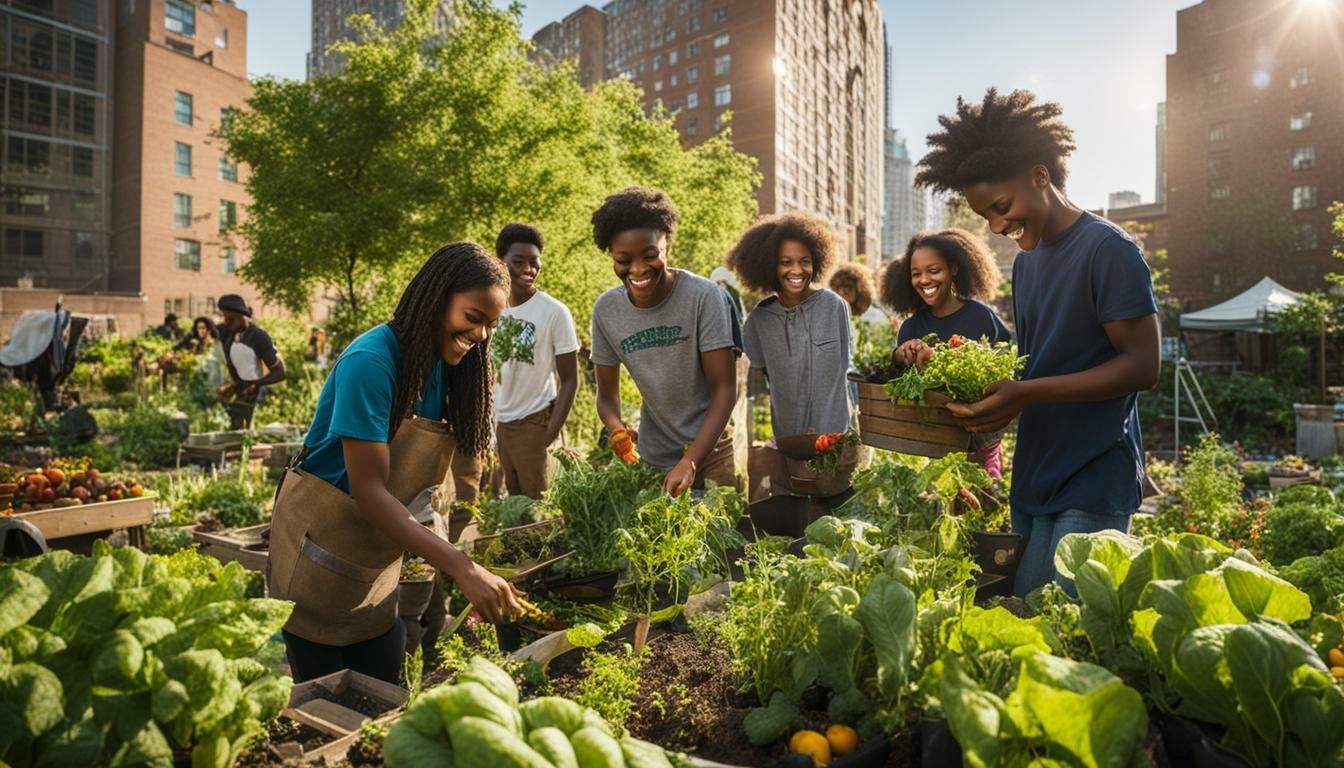 baltimore urban gardening with students