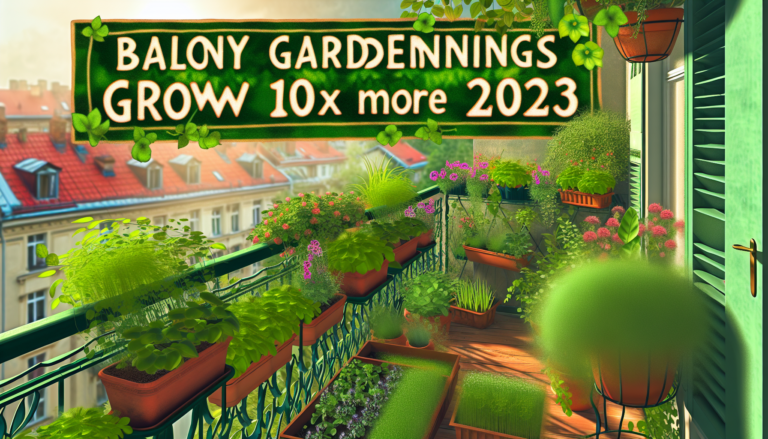 Balcony Gardening Secrets: Grow 10X More 2024