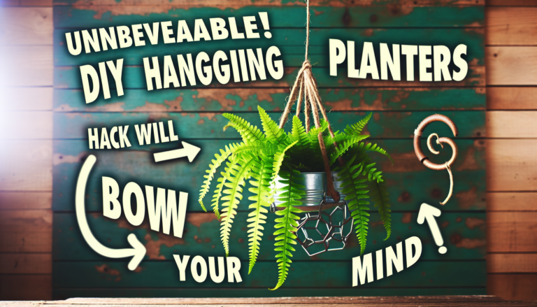 Unbelievable! This DIY Hanging Planter Hack Will Blow Your Mind